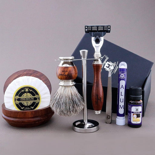 Haryali London Usa - Haryali'S Wooden Range Super Badger Shaving Kit