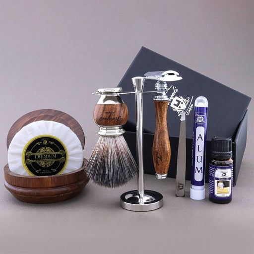 Haryali London Usa - Haryali'S Wooden Range Synthetic Hair Shaving Kit