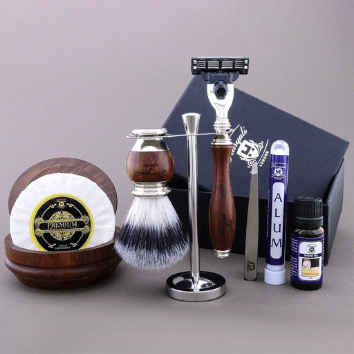 Haryali London Usa - Haryali'S Wooden Range Synthetic Hair Shaving Kit