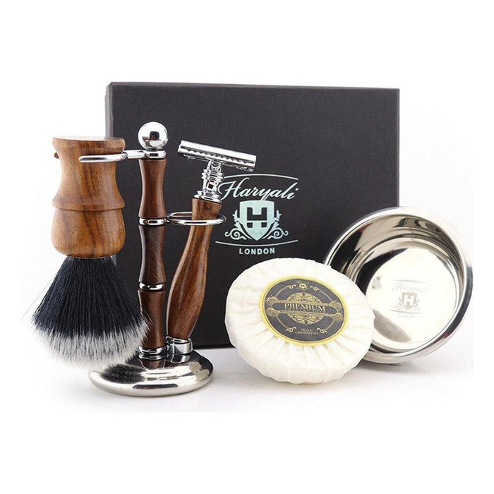 Haryali London Usa - Haryali'S Wooden Synthetic Hair Shaving Set