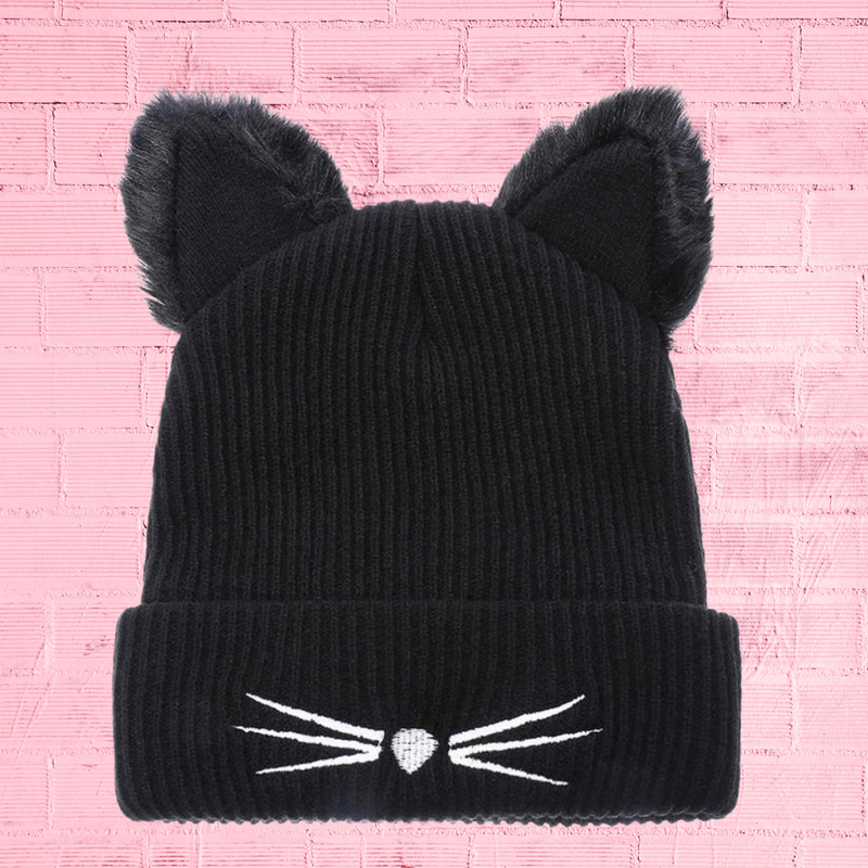 Medusa's Makeup Cat Ears Knit Beanie