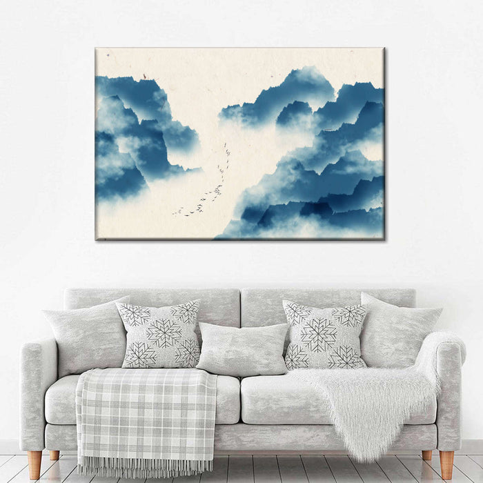 Abstract Chinese Scenery Wall Art