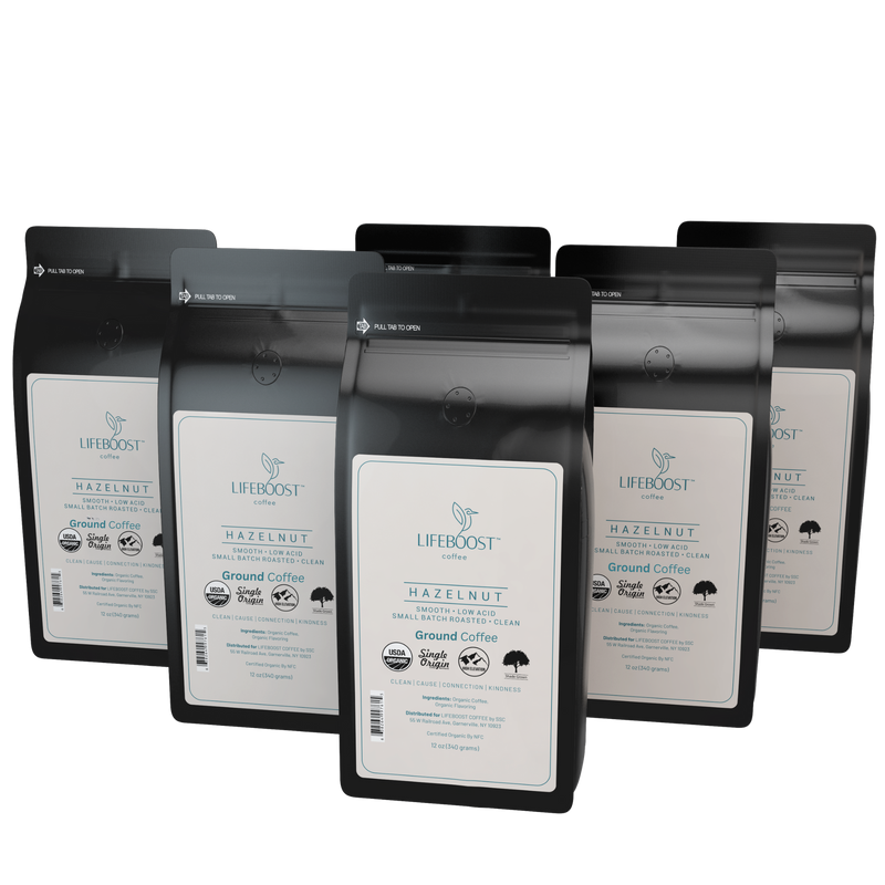 Lifeboost Coffee Hazelnut Flavored Coffee