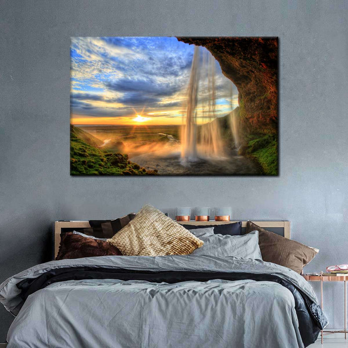 Mountain Waterfall Wall Art