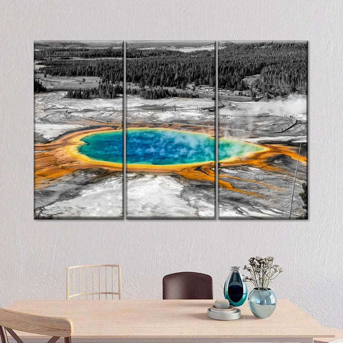 Grand Prismatic Spring Pop Wall Art