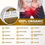 COLEHERBALS LLC 01 - Dr. Cole's Organic Hemorrhoid Balm Herbal White Smoke