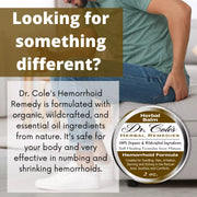 COLEHERBALS 01 - Dr. Cole's Organic Hemorrhoid Balm Herbal