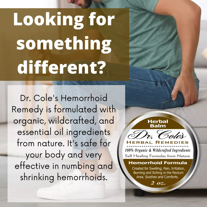 COLEHERBALS 01 - Dr. Cole's Organic Hemorrhoid Balm Herbal