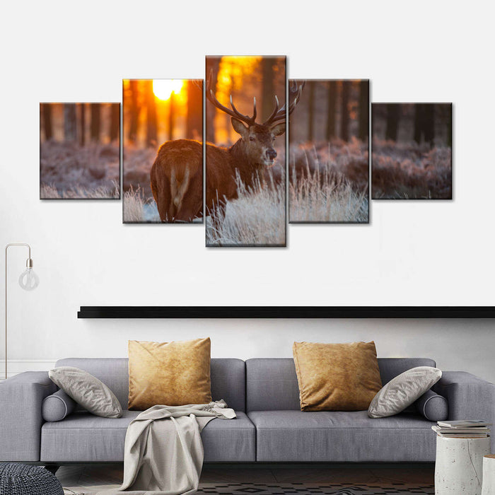 Forest Deer Hunting Wall Art