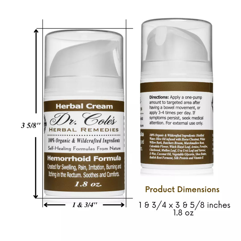 COLEHERBALS 02 - Dr. Cole's Organic Hemorrhoid Cream