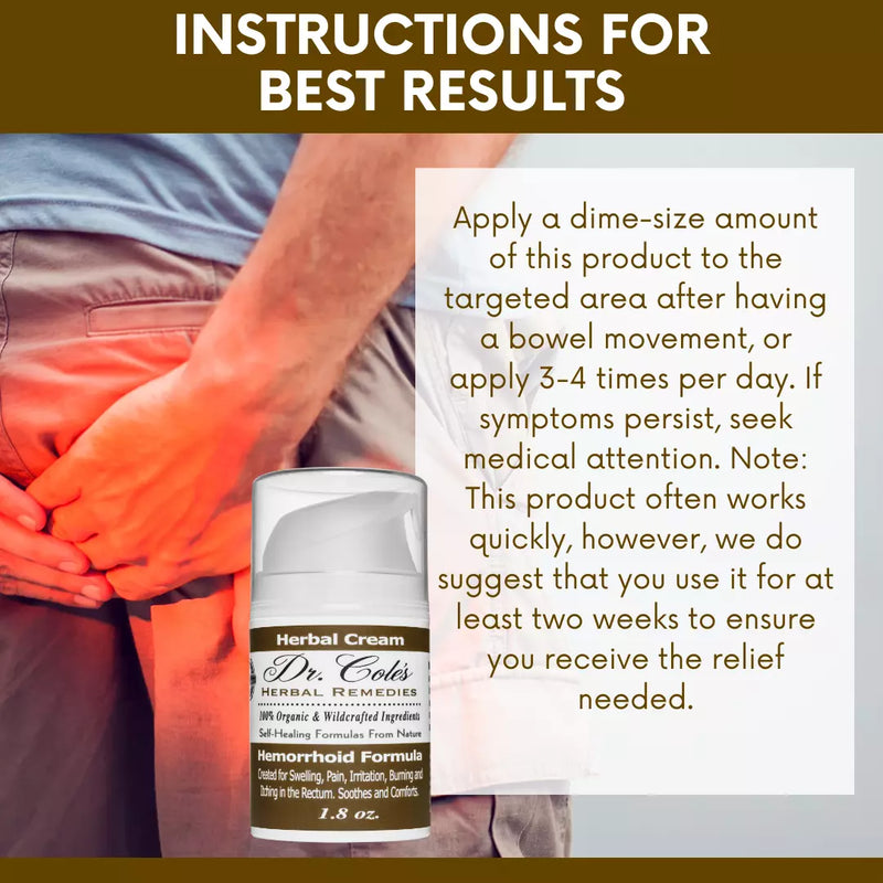 COLEHERBALS LLC 02 - Dr. Cole's Organic Hemorrhoid Cream White Smoke