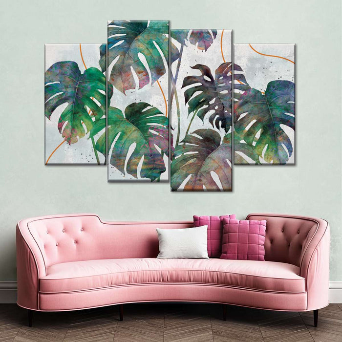 Monstera Leaves Wall Art