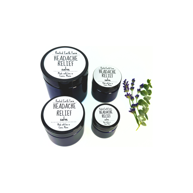 Rooted Earth Farm + Apothecary Headache Relief Salve Herbal Salves + Balms