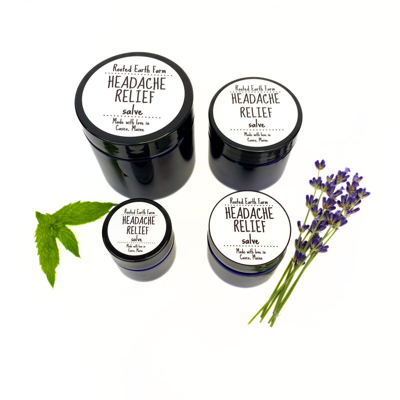 Rooted Earth Farm + Apothecary Headache Relief Salve Herbal Salves + Balms