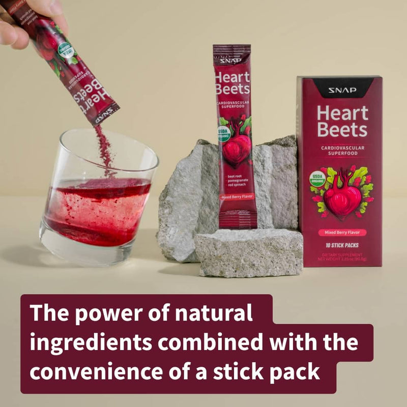 Snap Supplements Heart Beets Stick Packs