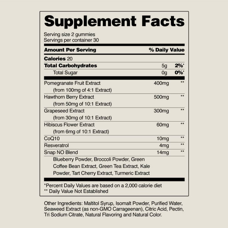 Snap Supplements Heart Health Gummies