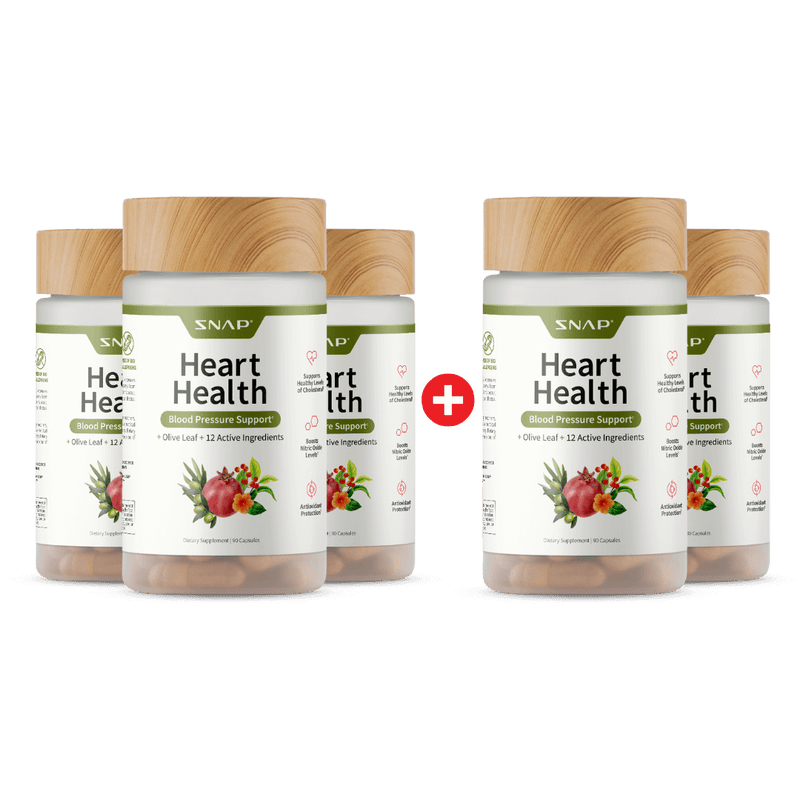 Snap Supplements Heart Health - Buy 3 Get 2 Free