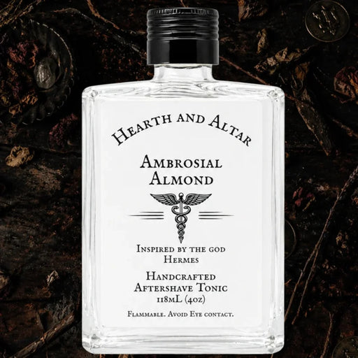 Hearth and Altar Hearth and Altar Ambrosial Almond - Aftershave Tonic 4 Oz Shaving & Grooming Black