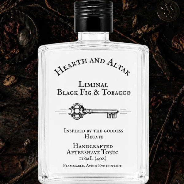Hearth and Altar Herarth And altar Liminal Black Fig & Tobacco - Aftershave Tonic 4 Oz Shaving & Grooming Black