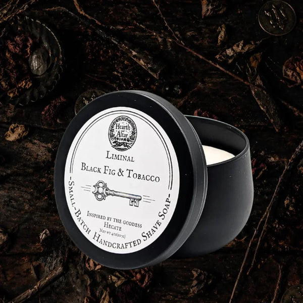 Hearth And Altar Hearth And Altar Liminal Black Fig & Tobacco - Shave Soap 4 Oz Shaving & Grooming Black