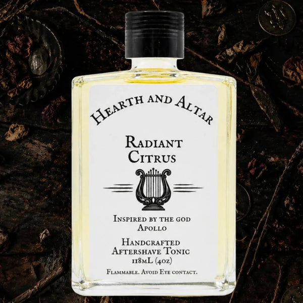 Hearth and Altar Hearth and Altar Radiant Citrus Aftershave Tonic 4oz Shaving & Grooming Black
