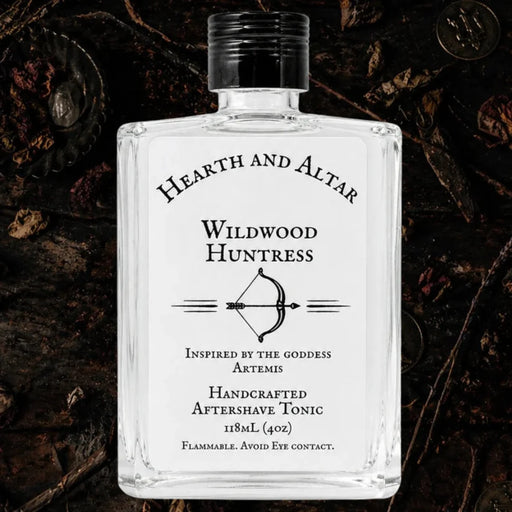 Hearth and Altar Hearth And Altar Wildwood Huntress - Aftershave Tonic 4 Oz Shaving & Grooming Black