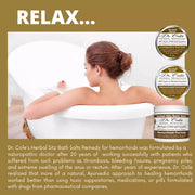 COLEHERBALS Dr. Cole's Hemorrhoid Balm, Salts, and Constipation Balm Bundle