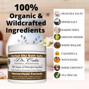 COLEHERBALS Dr. Cole's Hemorrhoid Balm, Salts, and Constipation Balm Bundle