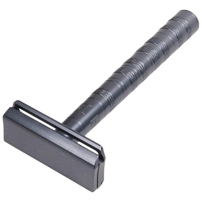 Henson Shaving Gray Aluminum Aggressive Safety Razor [AL13-V2]