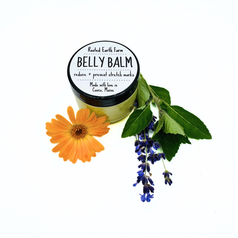 Rooted Earth Farm + Apothecary Belly Balm Herbal Salves + Balms