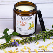 Brigid Trading Company Herbal Blend Soy Wax Candle - Frankincense, Rosemary, and Myrtle Aromatherapy Candle