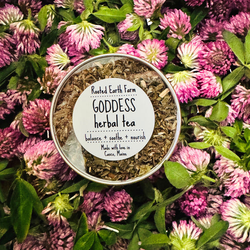 Rooted Earth Farm + Apothecary Goddess Herbal Tea Tin Herbal Teas