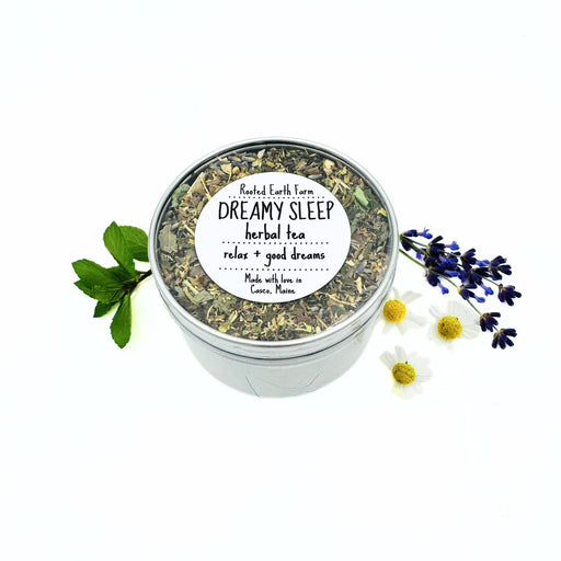 Rooted Earth Farm + Apothecary Dreamy Sleep Herbal Tea Tin Herbal Teas