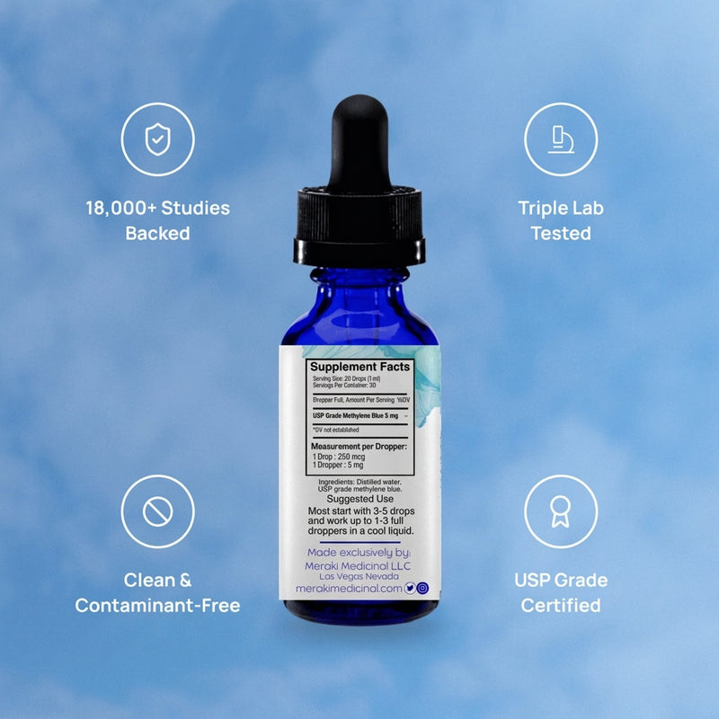 Meraki Medicinal Meraki Blu USP Grade Methylene Blue 150mg