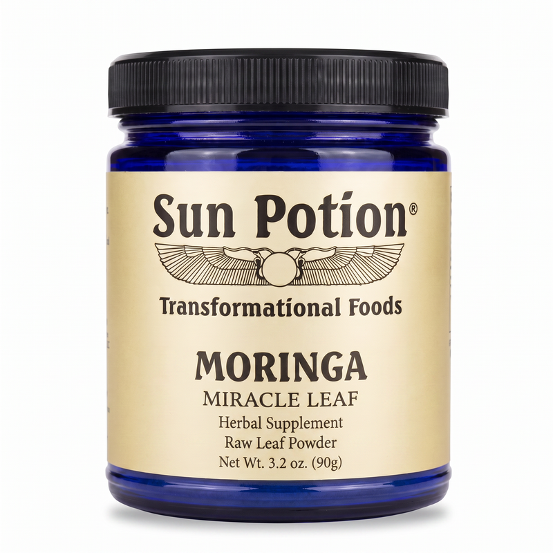 Sun Potion Moringa Leaf Powder Adaptogen Bisque 90g Jar