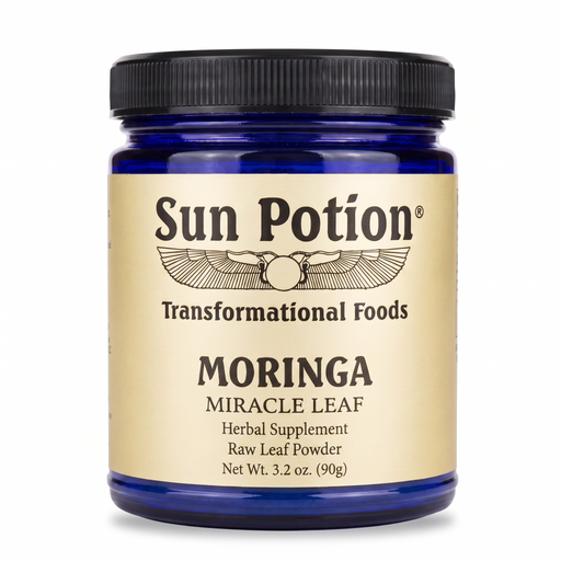 Sun Potion Moringa Leaf Powder Adaptogen Bisque 90g Jar
