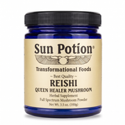 Sun Potion Reishi Mushroom Powder Adaptogen Bisque 100g Jar