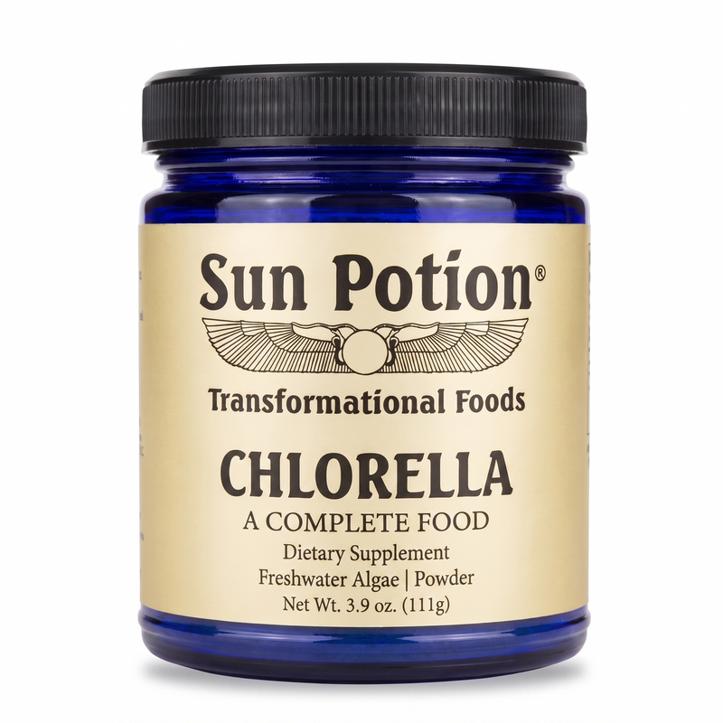 Sun Potion Chlorella Powder (Sound Processed) Adaptogen Bisque 111g Jar