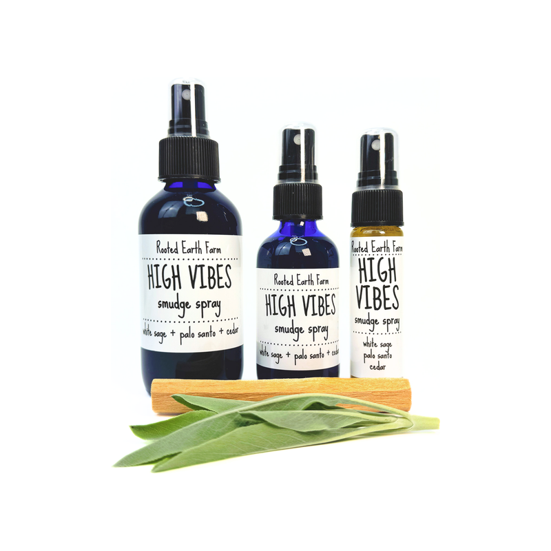 Rooted Earth Farm + Apothecary High Vibes Smudge Spray Smudge Sprays
