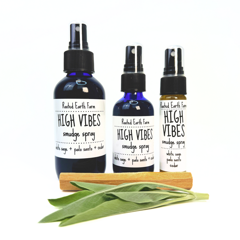 Rooted Earth Farm + Apothecary High Vibes Smudge Spray Smudge Sprays