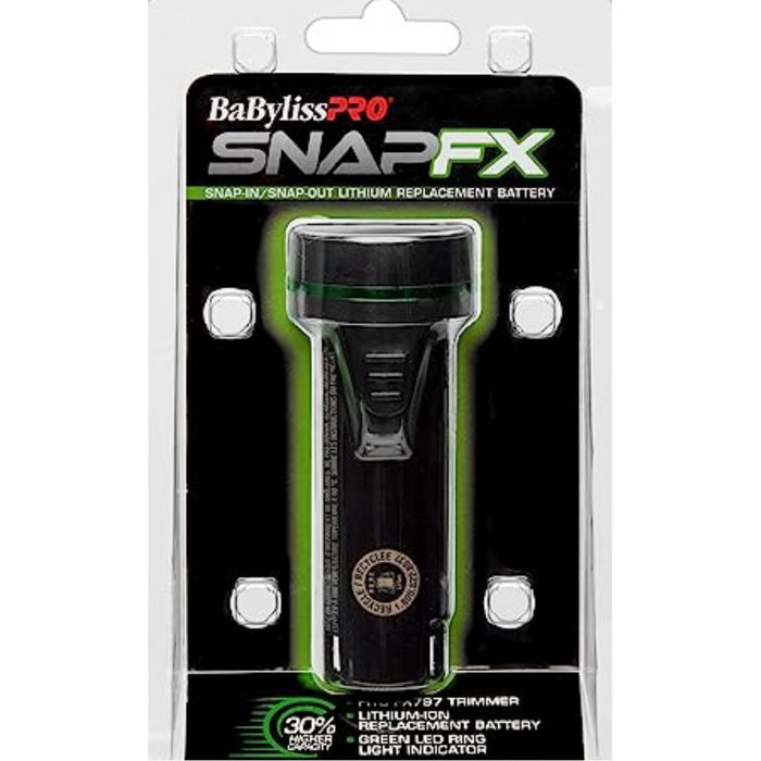 Babylisspro Snapfx Clipper With Snap In/Out Dual Lithium Battery System Model Fx890 & 2 Extra Higher Capacity Replacement Batteries #Fxbpc33