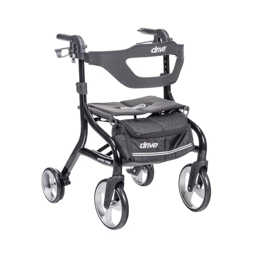 RIO Medical Supplies Nitro Sprint Rollator Rolling Walker, Black