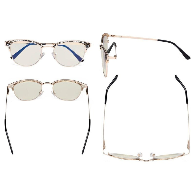 eyekeeper.com Browline Blue Light Blocking Reading Glasses LX17015 Eyeglasses