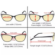 eyekeeper.com Hollow Design Blue Light Blocking Eyeglasses LX19025-BB60 Eyeglasses