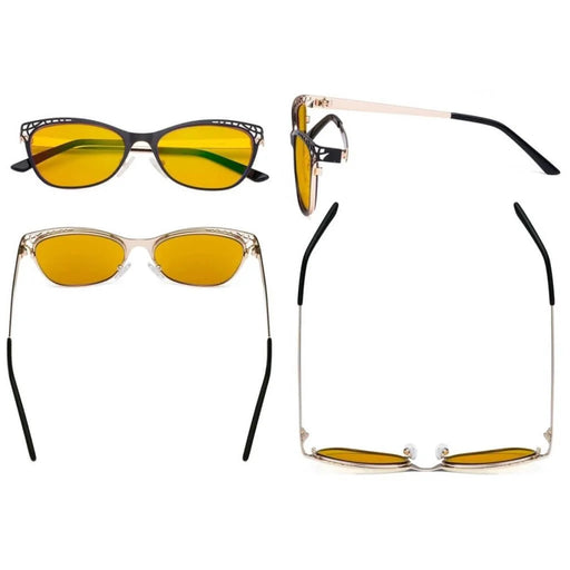 eyekeeper.com Hollow Design Blue Light Blocking Eyeglasses LX19025-BB90 Eyeglasses