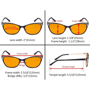 eyekeeper.com Hollow Design Blue Light Blocking Eyeglasses LX19025-BB98 Eyeglasses