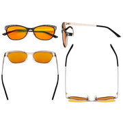 eyekeeper.com Hollow Design Blue Light Blocking Eyeglasses LX19025-BB98 Eyeglasses