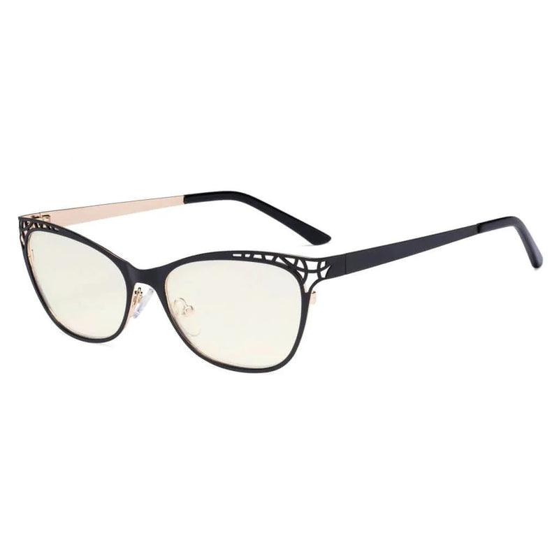 eyekeeper.com Hollow Design Blue Light Filter Eyeglasses LX19025-BB40 Eyeglasses