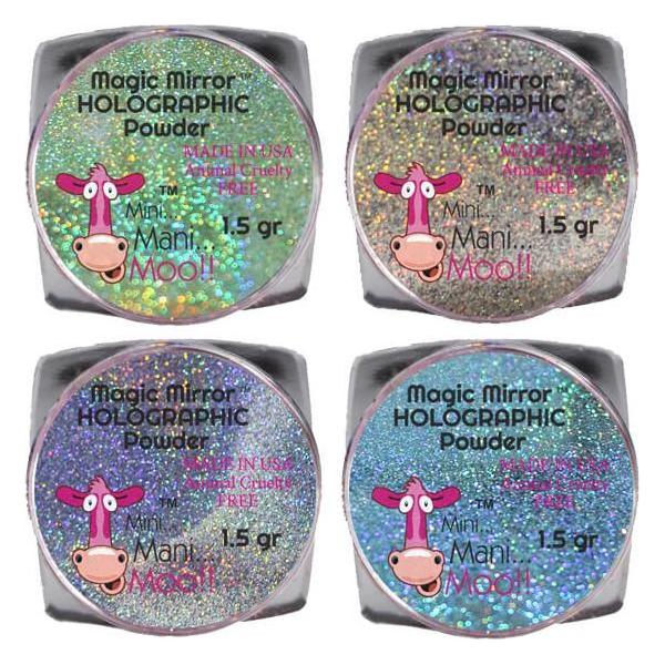 minimanimoo Magic Mirror 4 Set Bundle Holographic Powders