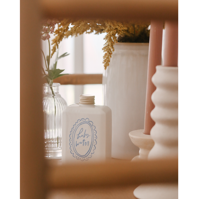 Be A Heart Ceramic Holy Water Bottle Reusable Water Bottle